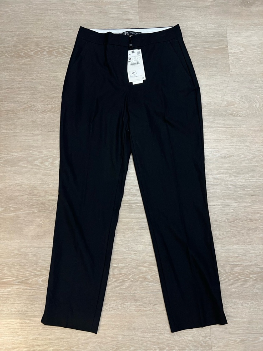 Black Chic Minimalist Sleek Tailored Trousers